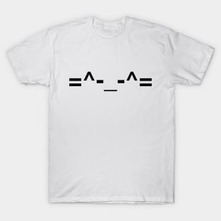 ASCII Cat (Black) T-Shirt